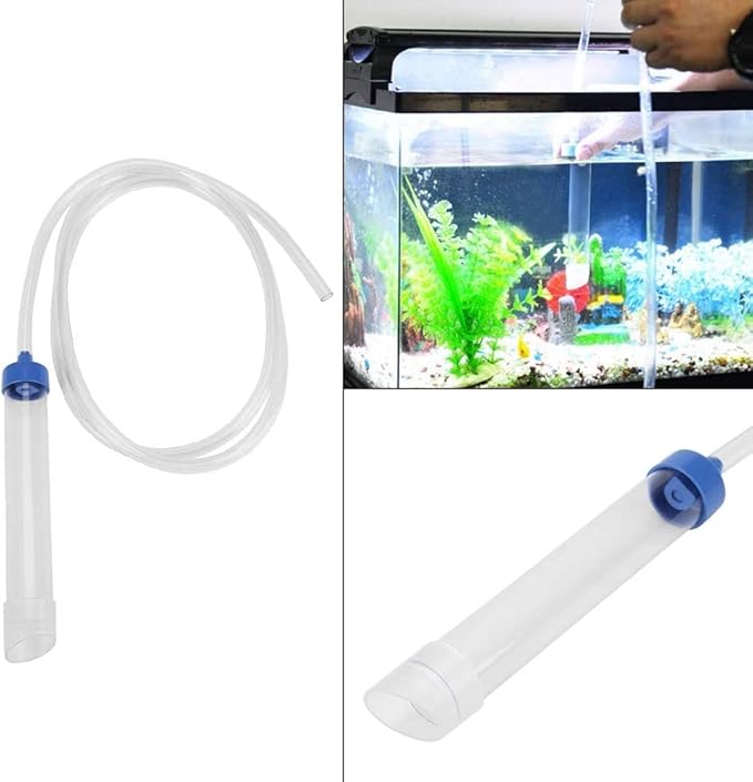 Umisun Manual Water Changer Gravel Cleaner Water Filter Syphon Tube Fluids Transfer Tool PVC Sand Vacuum Pump Fish Tank Tool (Small(Fit for: About 30L Small Fish Tank))