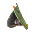 Paxikaka Bird Snuggle Tent - Hanging Sleeping Hut with Perches for Small Birds Parrot Parakeet Cockatiel Conure Budgie Finch Quaker