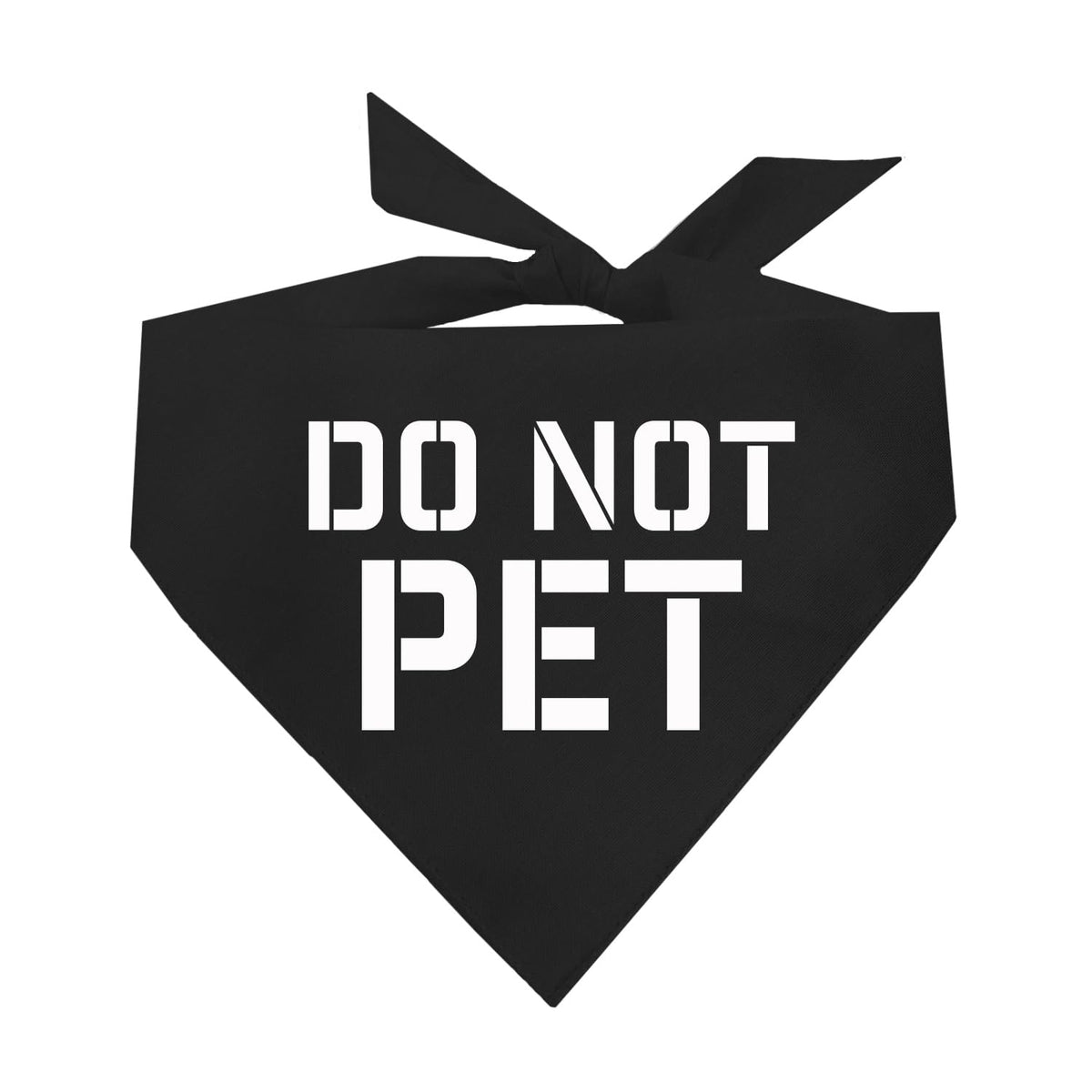 Do Not Pet Triangle Dog Bandana