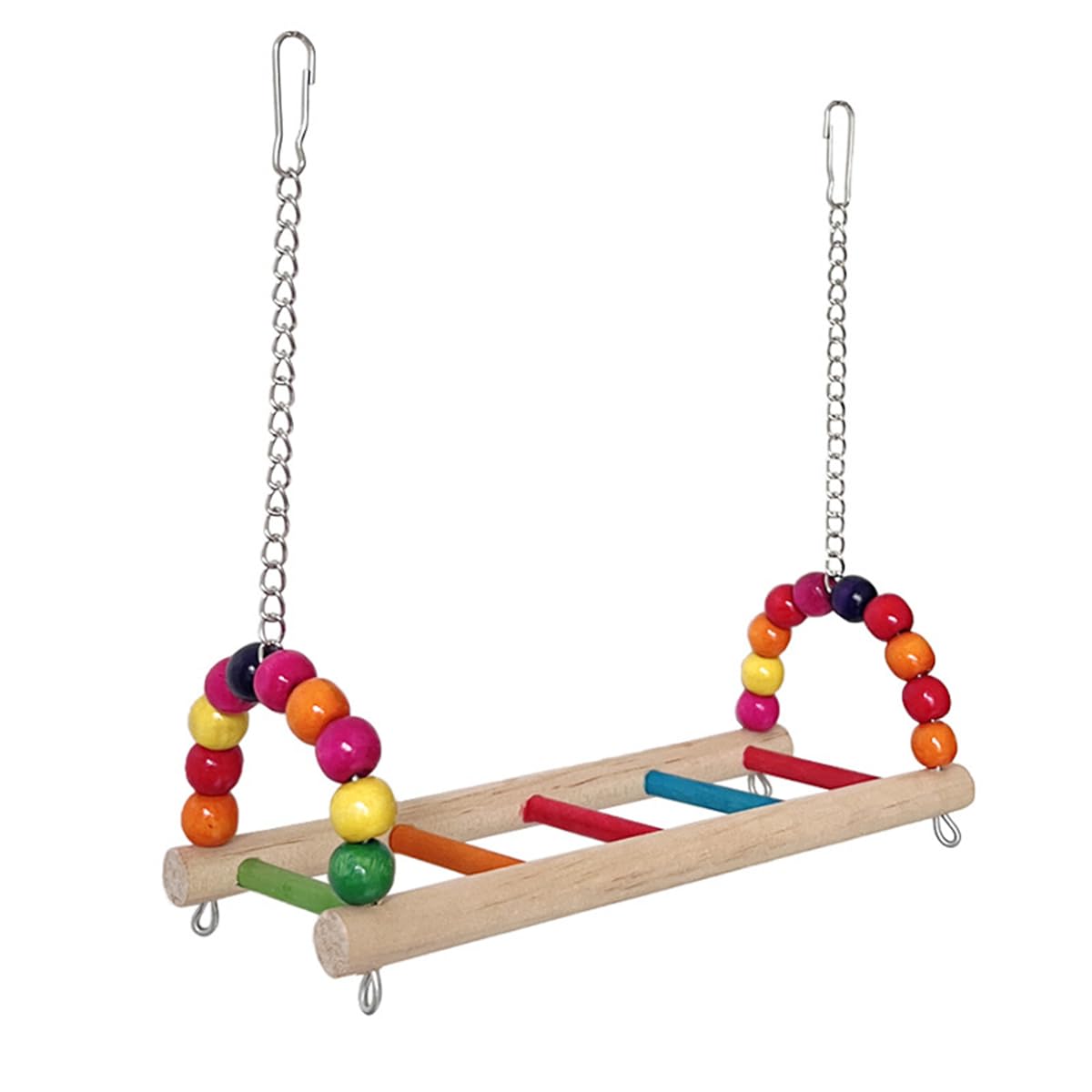 Bird Swing Conure Toys, Parrot Climbing Hammock for Parakeet, Lovebird, Budgie, Cockatiel, Conure, Small Birds