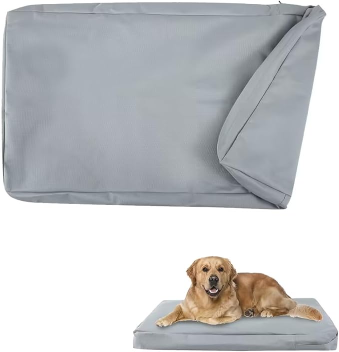 Waterproof Dog Bed Cover Replacement for 30 Inch Wire Crates, Heavy Duty Oxford Fabric Pet Bed Sleeve with Zipper, Washable & Durable Mattress Protector for Puppy, 29" L x 18" W x 3.5" H (Cover Only)