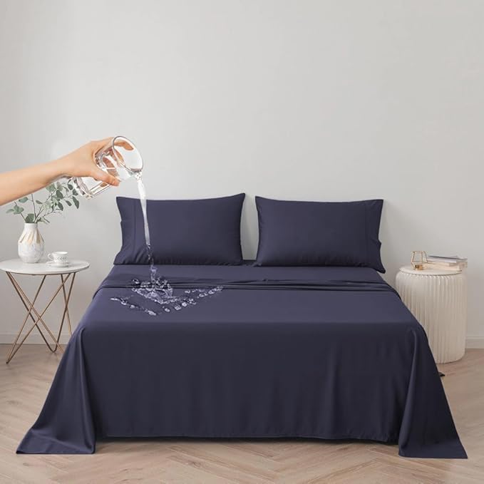 DUJUIKE Waterproof Bed Cover for Dog and Cats,Pet Hair Resistant Bed Sheet Cover, Protective Bed Liner Cover with 100% Waterproof Breathable Thin Fabric (Green