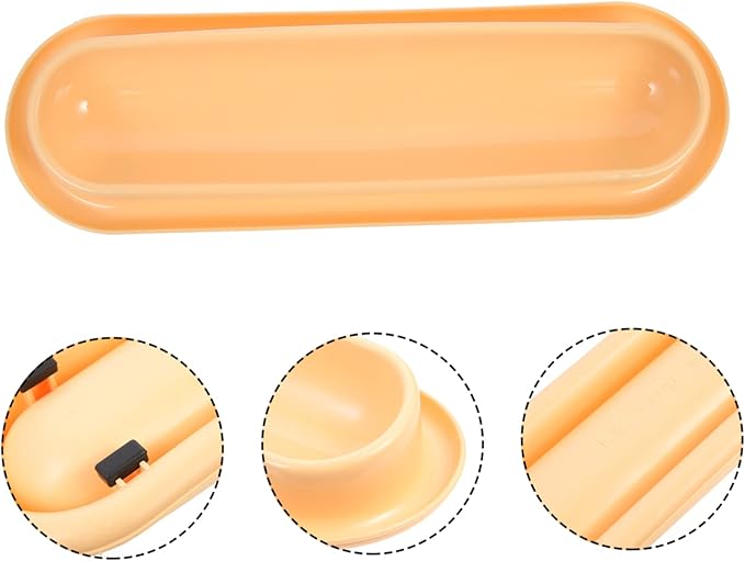 POPETPOP Household Skid Pet Bowl Portable Kitten Bowl for Food and Water Durable Plastic Cat Dish Pet Accessory for Multi
