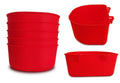 ORIBUKI 5 Pack Cage Cups Chicken Birds Feeder Water Bowl 25 OZ Rabbit Feeding Watering Dish for Travel Carrier Cat Puppy Food Dispenser Hanging Wire Cages Treats Box Seed Drinking Coop Cup Birdbath
