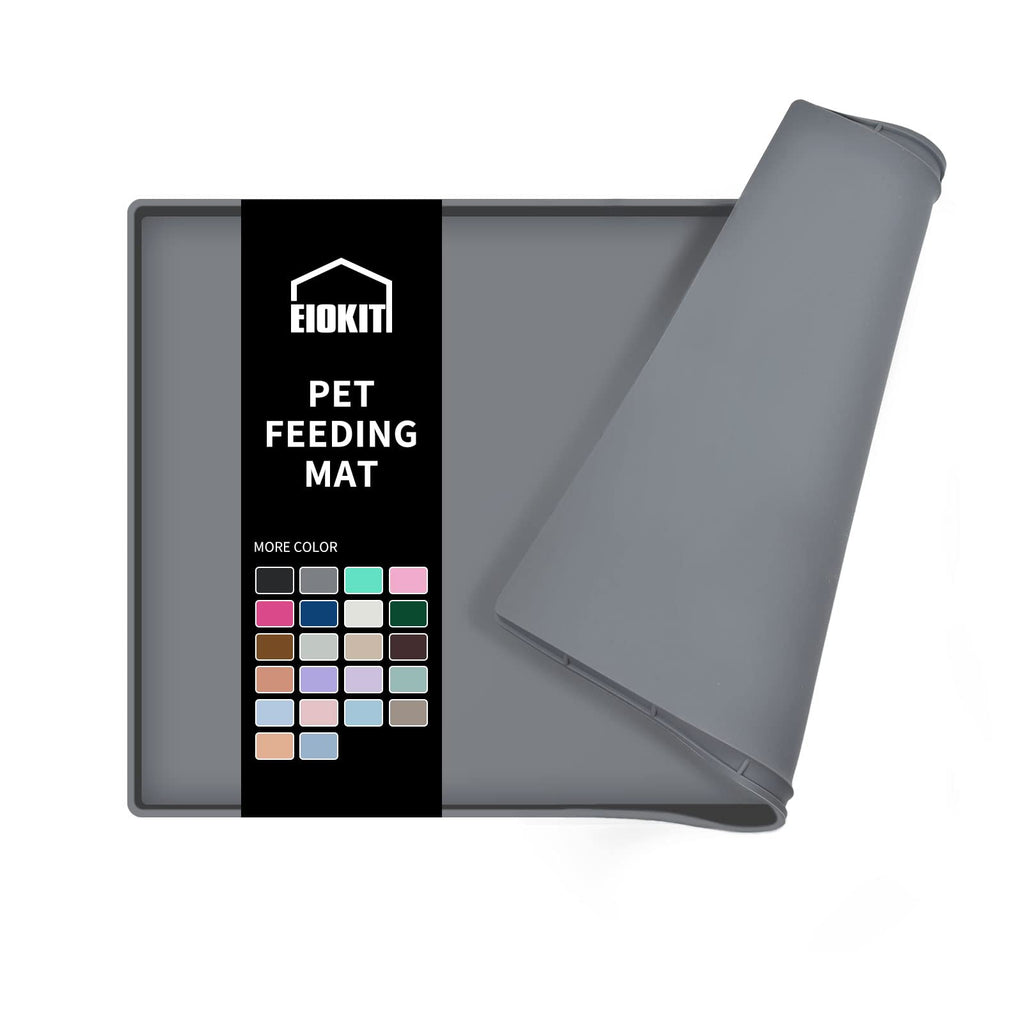 Silicone Dog Food Mat Waterproof Pet Feeding Tray for Small Medium Dogs