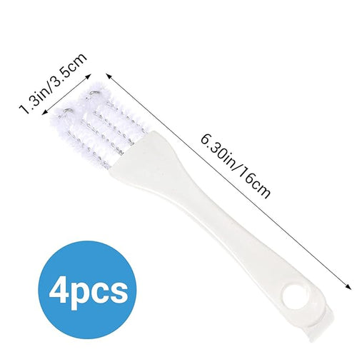 4PCS Bird Cage Cleaner Brush with Long Handle & Shovel, Durable Easy Birds Poop off Remover Tool, Small Animal Pet Cage Parrot Droppings Remover Brushes Bath Perches Cleaning Accessories