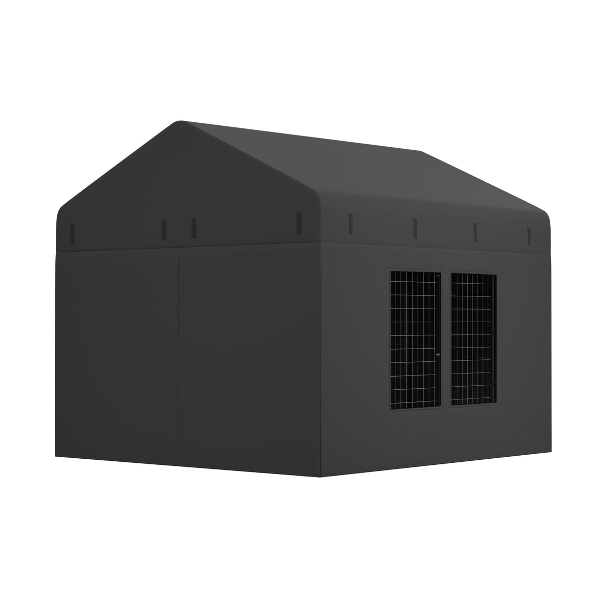 Petony 79.2" x 79.2" Outdoor Dog Kennel Cover, Heavy Duty Oxford Cover