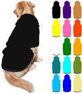 Custom Dog Clothes with Photo Name Logo Personalized Dog Sweaters for Small Medium Large Dogs Breathable Warm, 1PC, Blank Black, L