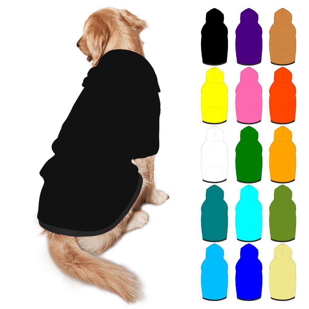 Mynvzrk Customized Dog Hoodie with Name Logo Personalized Text Soft & Warm for Puppy Sweatshirt Hooded for Small Medium Large Dogs Girl/Boy Cats/Kitten, MediumPurple, M