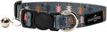 Lucy & Co. Take a Hike Breakaway Cat Collar with Bell – Designer Print Adjustable Safety Collar for Cats, Kittens & Small Dogs, Lightweight Pet Collar for Boy & Girl Cats – Small