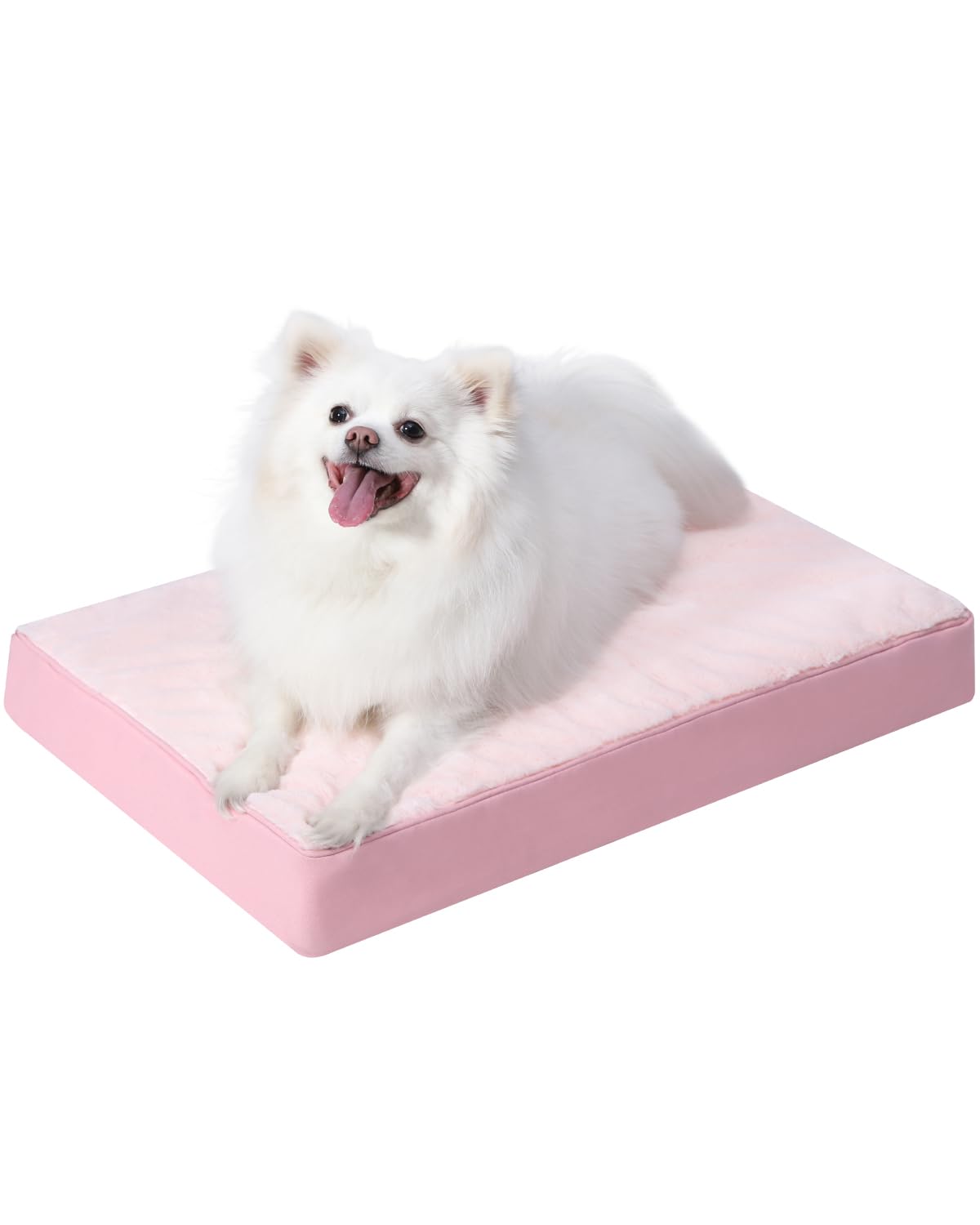 KSIIA Orthopedic Dog Bed for Large Dogs with Waterproof Lining, Khaki,35x22