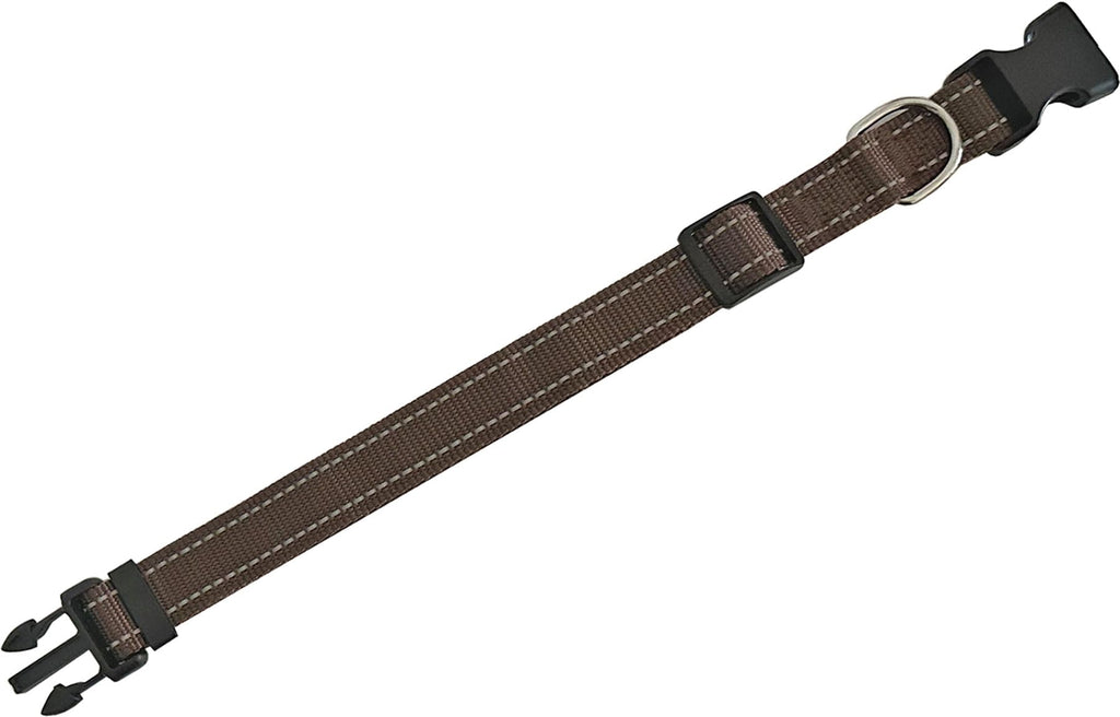 Adjustable Nylon Dog Collar, Reflective Collar 1 Inch 3/4 Inch 5/8 Inch Wide, for Large Medium Small Dogs