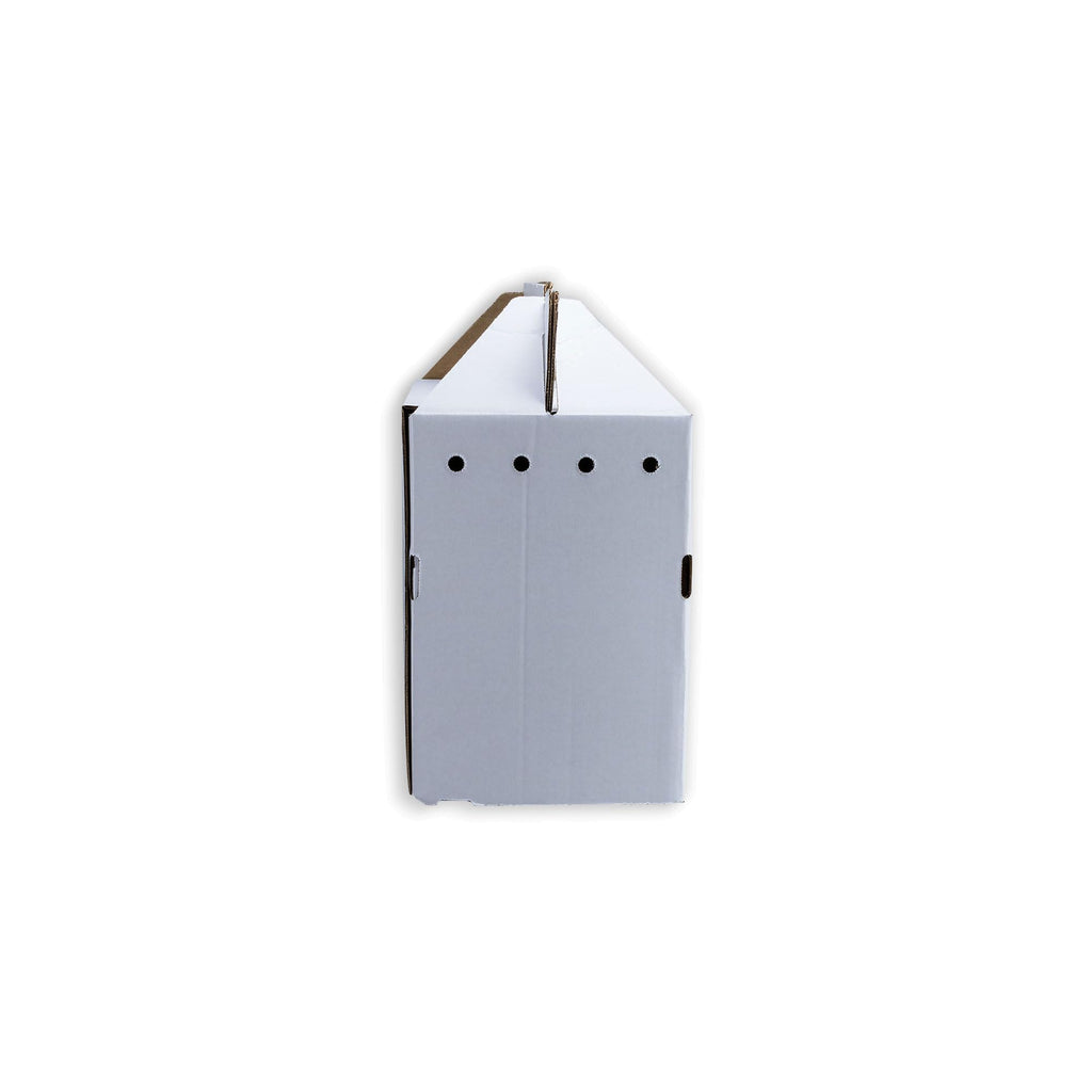 Disposable Cardboard Pet Carrier 12/Case | Sturdy Corrugated Cardboard Carrier | 17.5" L x 12.25" H x 8.75" W