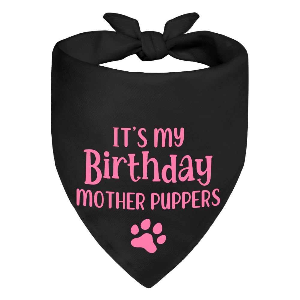 WHTYEFZ It's My Birthday Green Dog Bandana, Birthday Pet Scarf