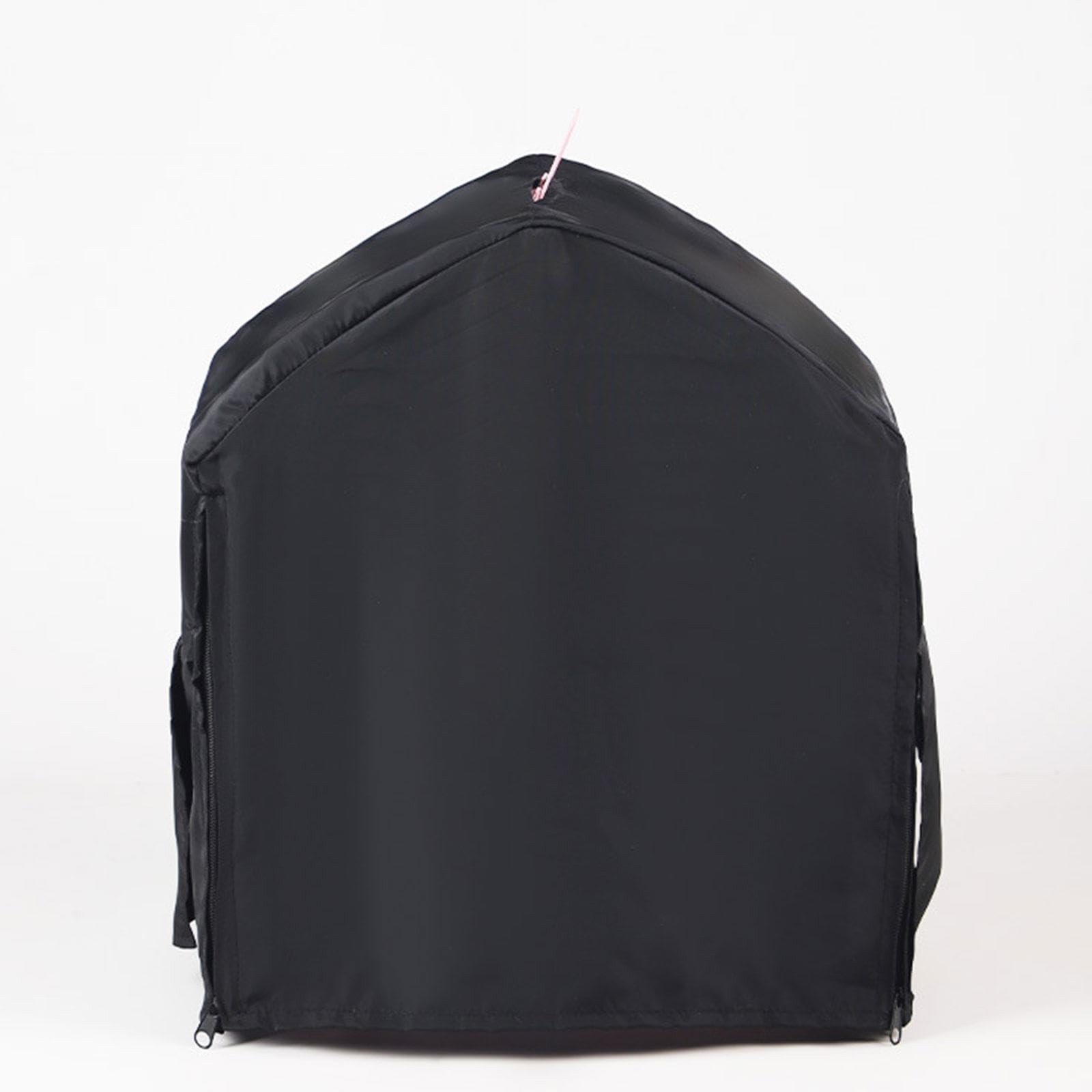 Leefasy Bird Cage Cover for Parakeets and Parrots, 11.61 x 8.66 x 15.75 in Blackout Night Cover with Zipper, Dustproof Privacy Shade for Square Cages
