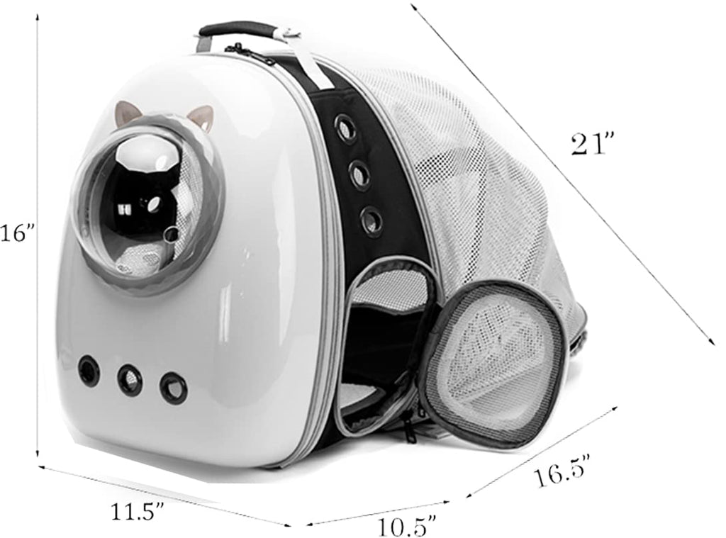 Back Expandable Cat Carrier Backpack, Backpack for Cats Kitten Small Puppy, Airline Approved Cat Bubble Backpack, Space Capsule Astronaut Carrier
