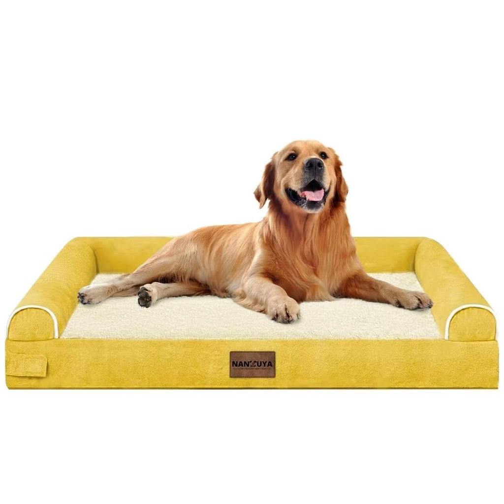 NANUYA Orthopedic Dog Bed for X-Large Dogs, 40 x 32 Inch, Ginger