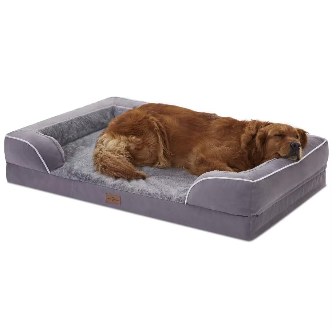 Comfort Expression Waterproof Orthopedic Dog Bed for Extra Large Dogs