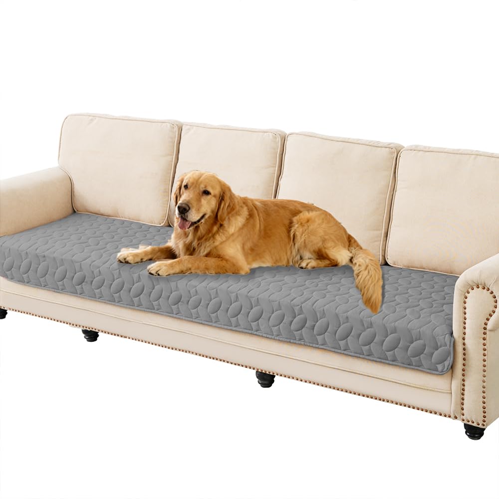 Ameritex Pet Bed Cover Dog Bed Blanket for Sofa and Furniture Waterproof New Pattern Design (30x70 Inch, Light Grey)