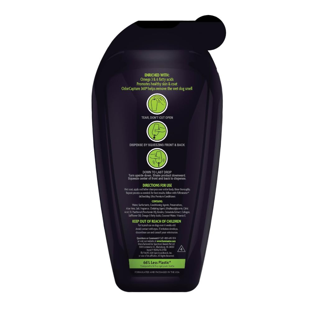 FURminator Ultra Premium deShedding Shampoo for Dogs, 1 gal