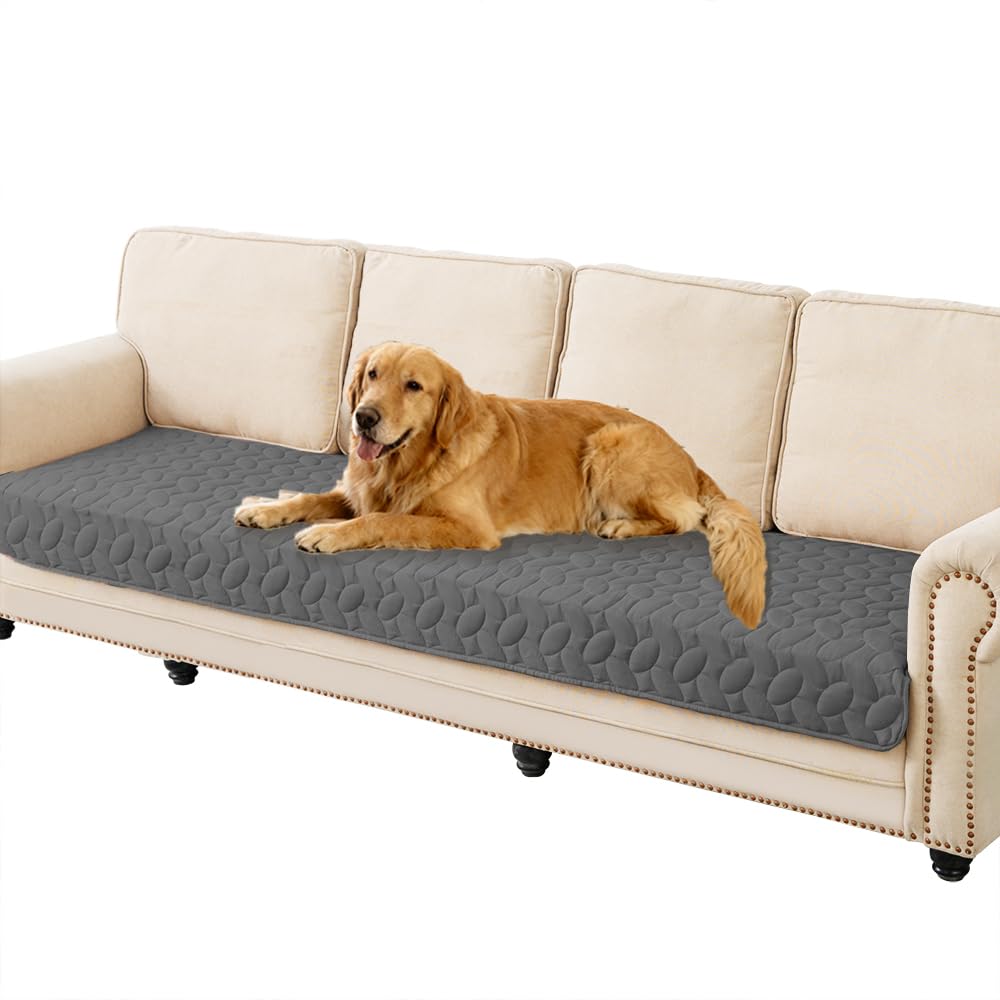 Ameritex Pet Bed Cover Dog Bed Blanket for Sofa and Furniture Waterproof New Pattern Design (30x70 Inch, Light Grey)