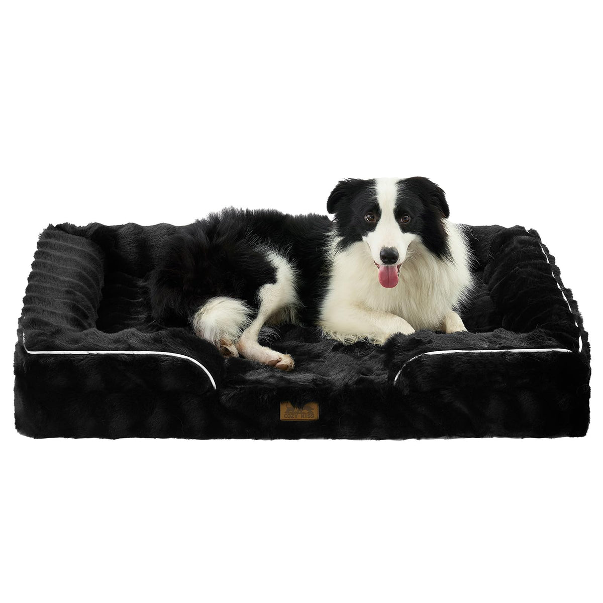 COZY KISS Warm Orthopedic Extra Large Dog Bed, XL 44x32 inch, Beige