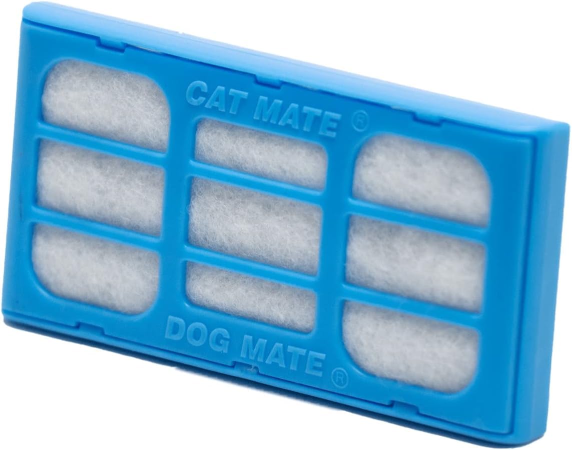 Cat Mate (389) Filter Cartridges for Pet Fountains (6-Pack), Ideal for Soft Water