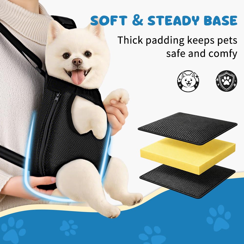 Mosago Dog Backpack Carrier, Front Chest Carrier for Small Dogs 2.5-4 lbs