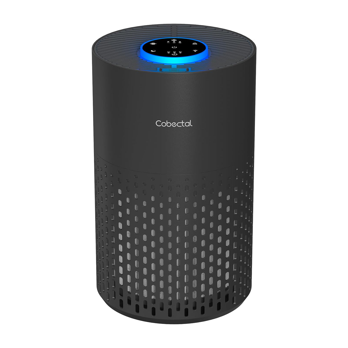 2 Pack Cobectal Air Purifiers for Home Bedroom with 3-in-1 Filter, Black