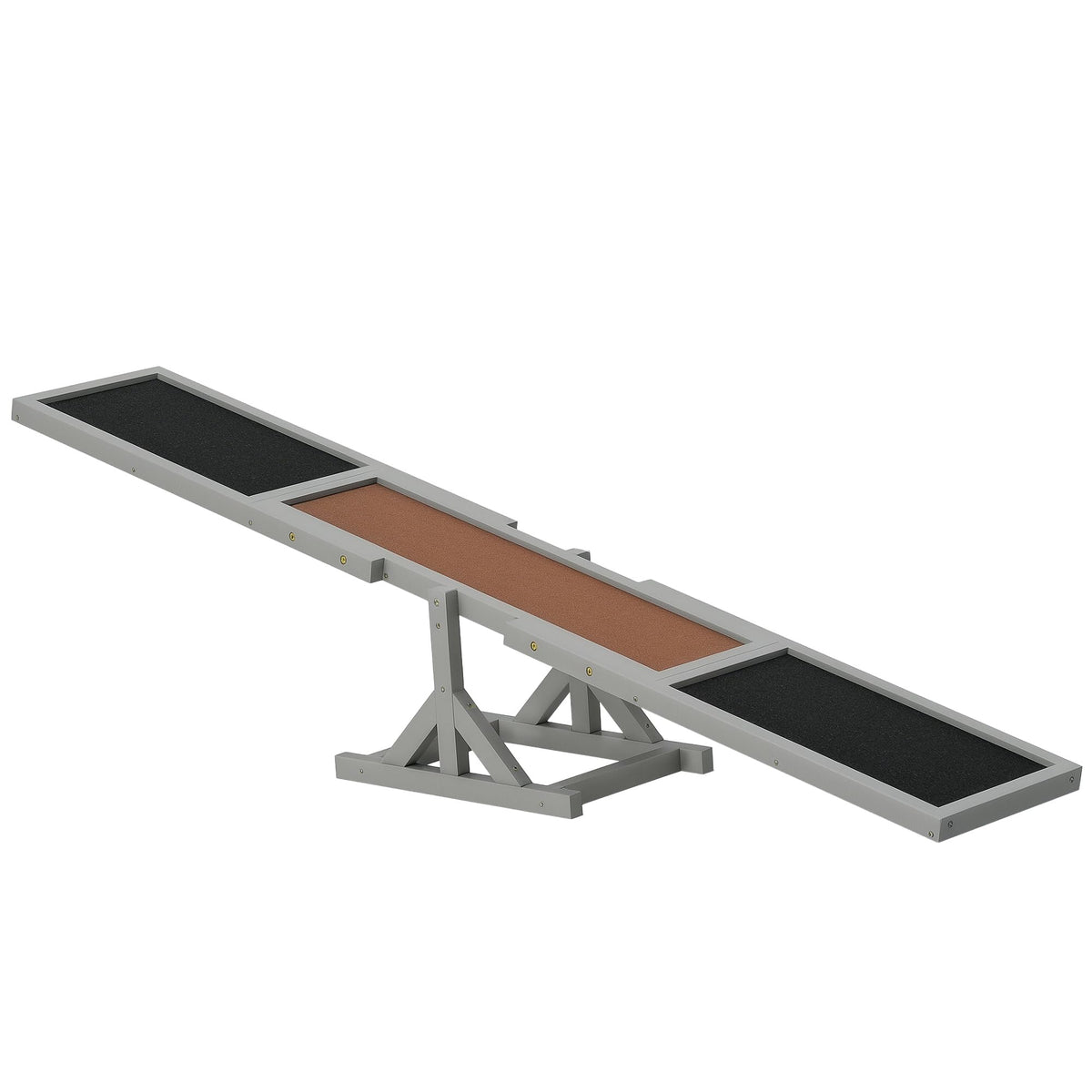 PawHut Wooden Dog Agility Seesaw for Exercise71 L x 12" W x 12" H Natural