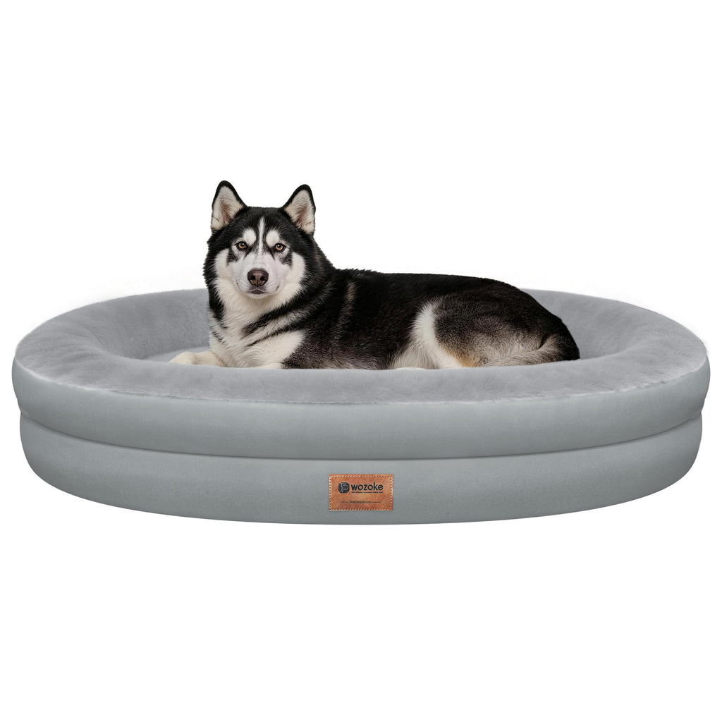 WOZOKE Waterproof Orthopedic Dog Bed for Medium Dogs, Black