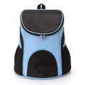 Dog Carrier Backpack Breathable for Small Pets/Cats/Puppies, Pet Carrier Bag with Mesh Ventilation, Safety Features and Cushion Back Support, for Traveling, Hiking, Camping, Walking & Outdoor (Blue)