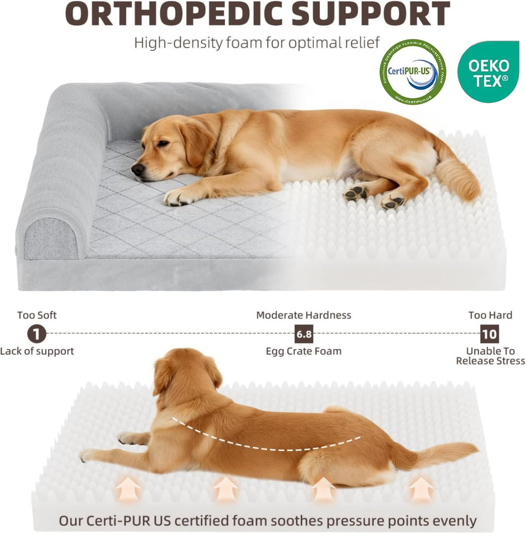 Simple Trending Orthopedic Large Dog Bed, Waterproof Pet Bed, 36x27 Inch