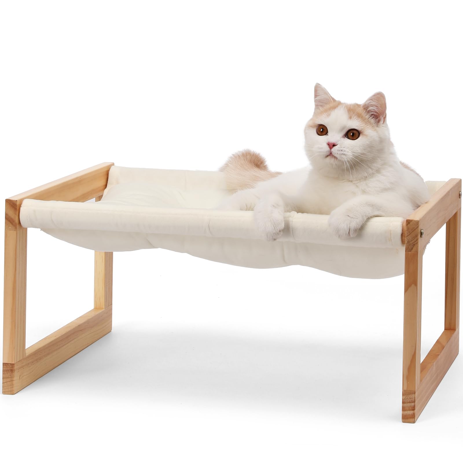 FUKUMARU Large Cat Hammock, Raised Dog Bed for Indoor and Outdoor, Washable