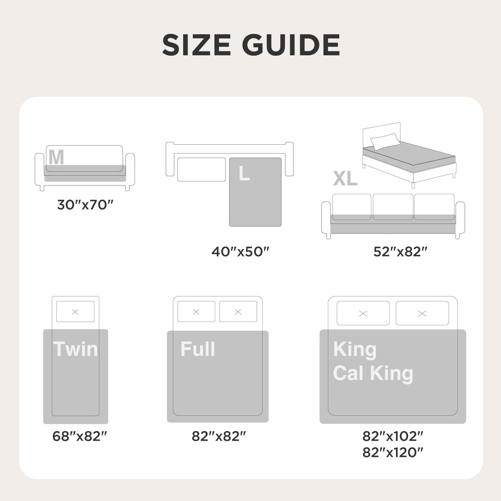 Bedsure Waterproof Bed Cover for Bed and Dogs Quick Drying, 68x82IN
