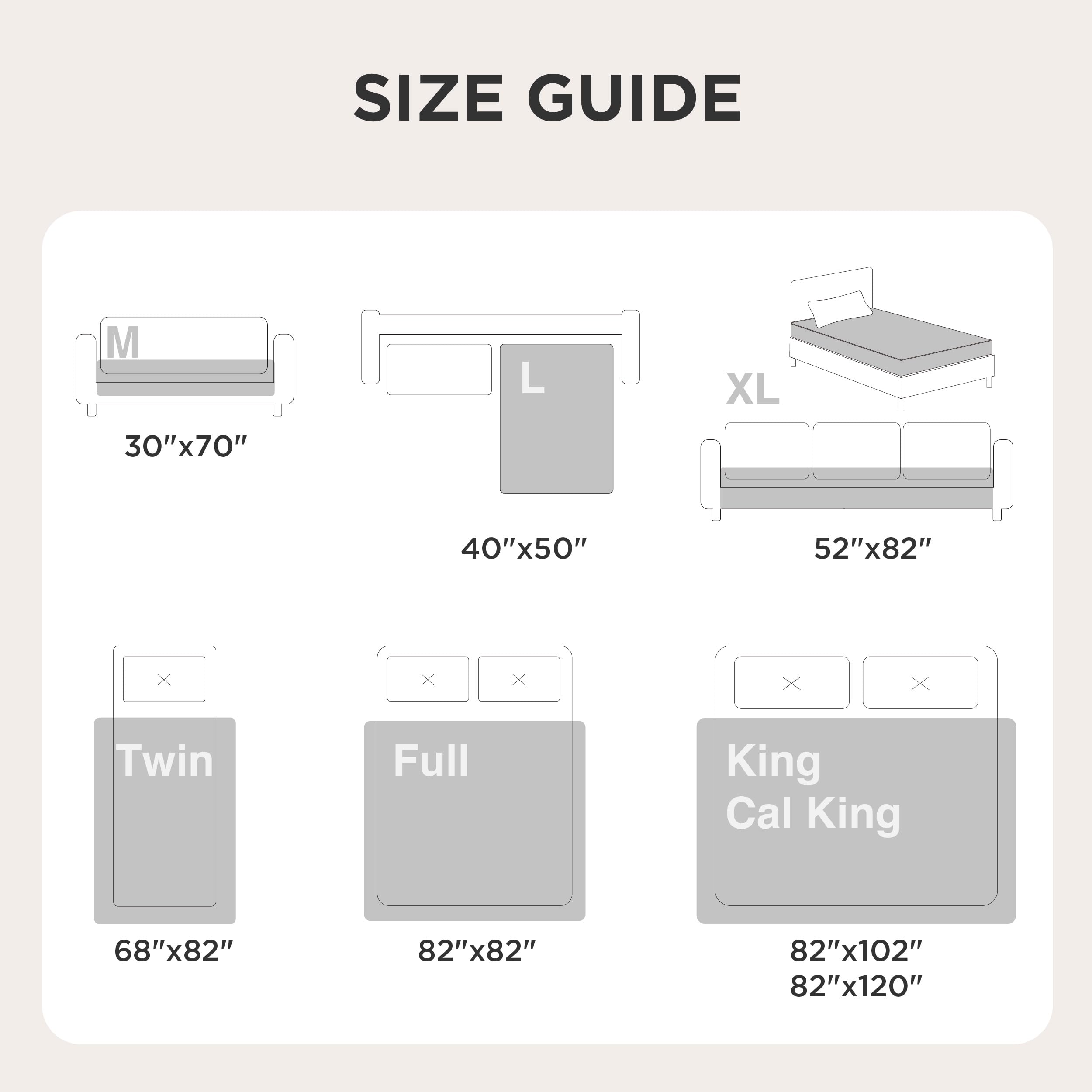 Bedsure Waterproof Bed Cover for Bed and Dogs Quick Drying, 68x82IN
