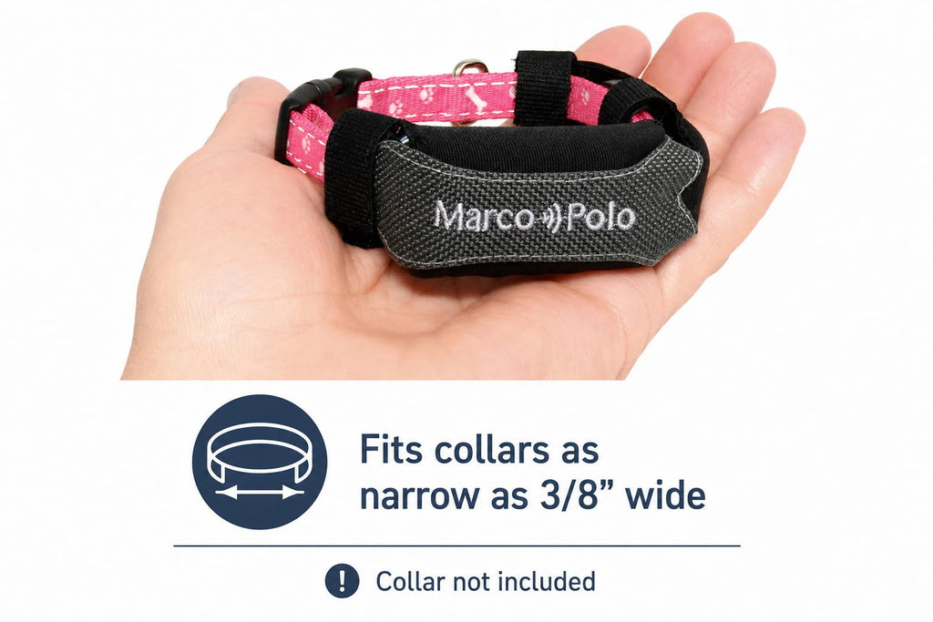 Marco Polo Pet Tracker System for 2 Cats or Dogs - GPS Alternative, No Monthly Fee, Waterproof Long Range RF Finder, Multi-Pet Monitoring Safety Tags