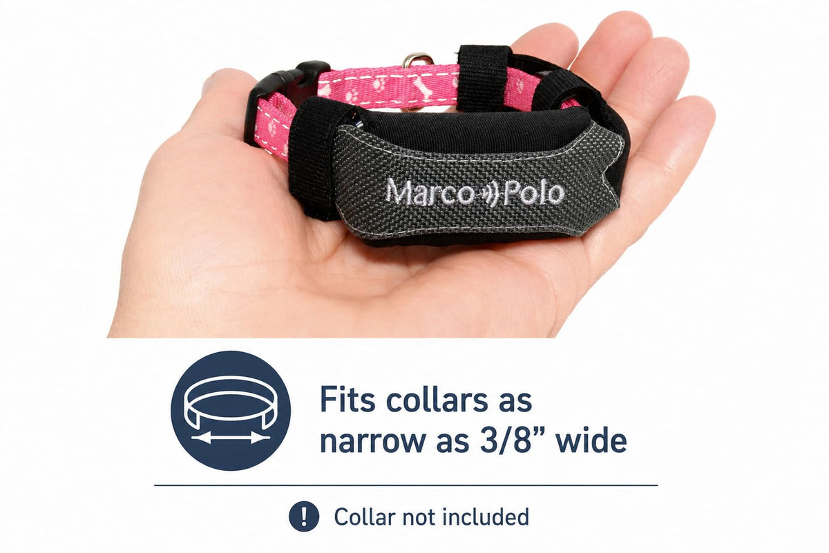 Marco Polo Pet Tracker System for 2 Cats or Dogs - GPS Alternative, No Monthly Fee, Waterproof Long Range RF Finder, Multi-Pet Monitoring Safety Tags