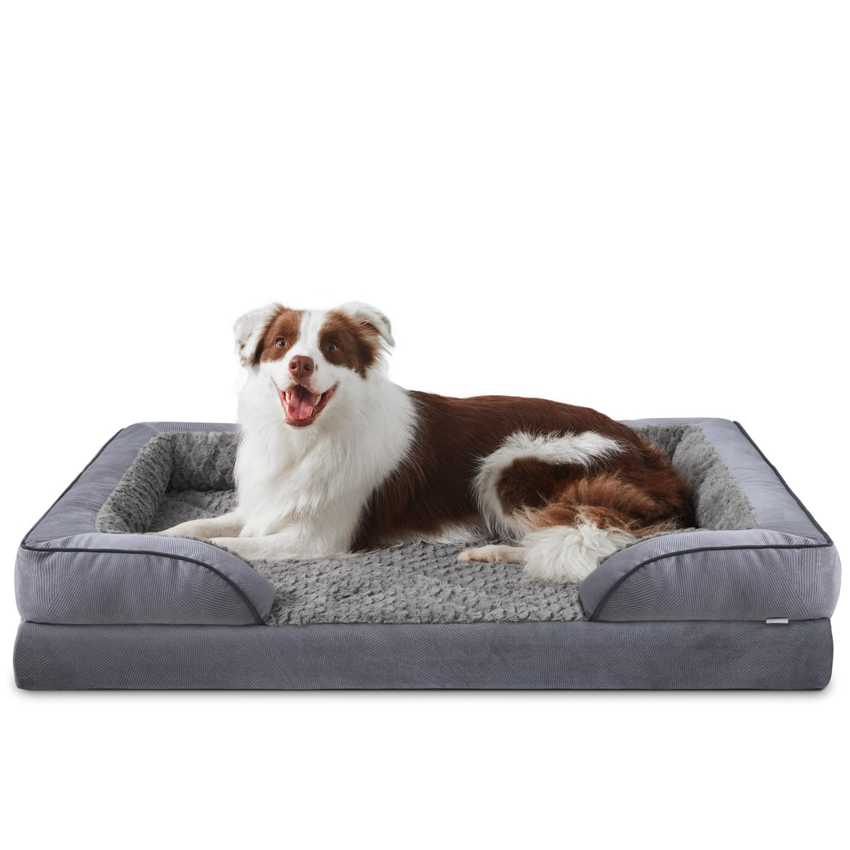 INVENHO Orthopedic Medium Dog Dogs, Egg-Crate Foam Dog Couch with Washable Removable Cover, Waterproof Lining and Nonskid Bottom