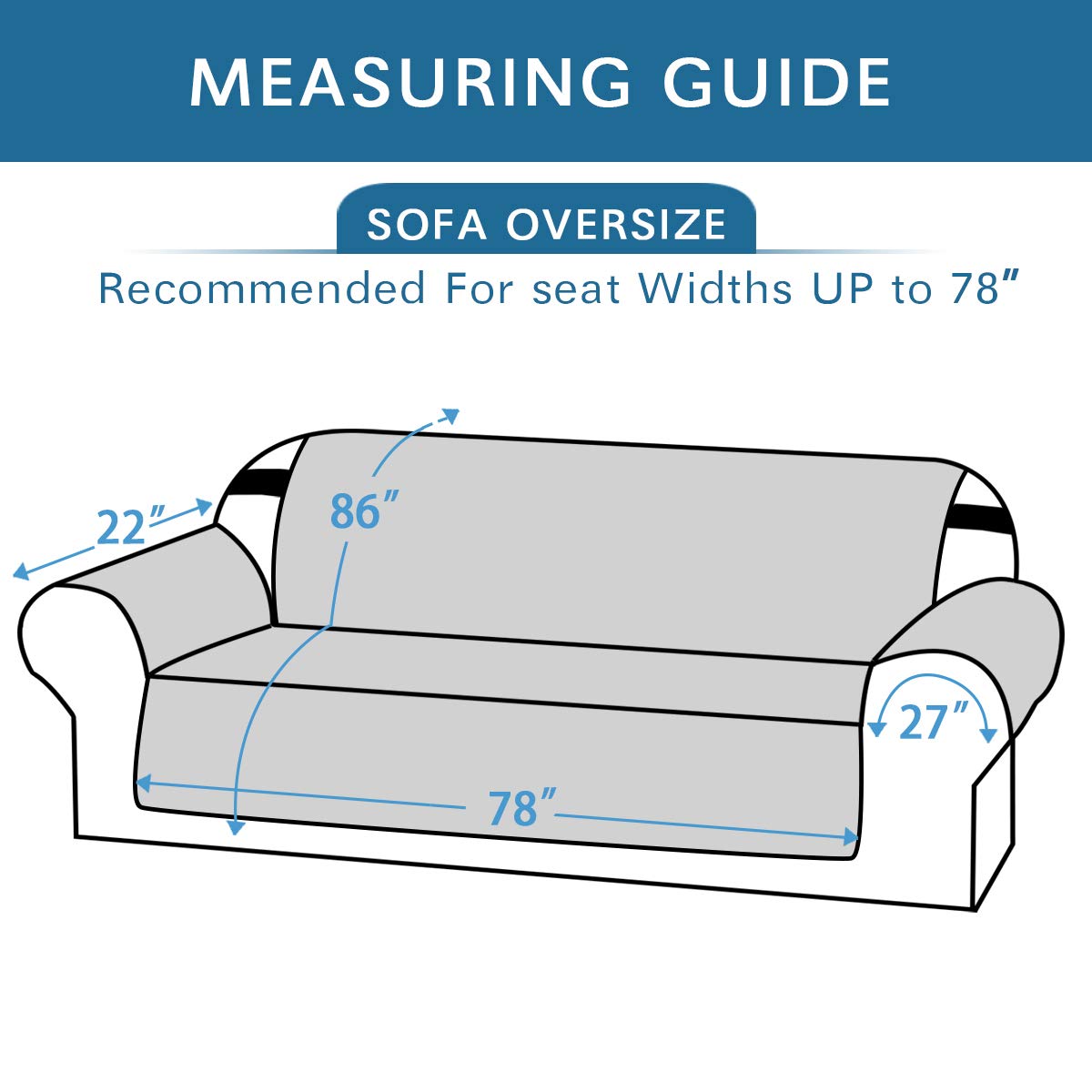 H.VERSAILTEX Reversible Sofa Slipcover Furniture Protector Water Resistant 2" Elastic Straps Sofa Cover Couch Covers Pets Kids Fit Sitting Width Up to 78" (Oversized Sofa: 86" x 132", Red/Tan)