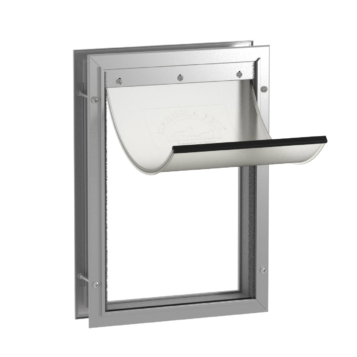 Hakuna Pets Aluminum Dog & Cat Door - 2-Way Lock Pet Door for Wall, Screen