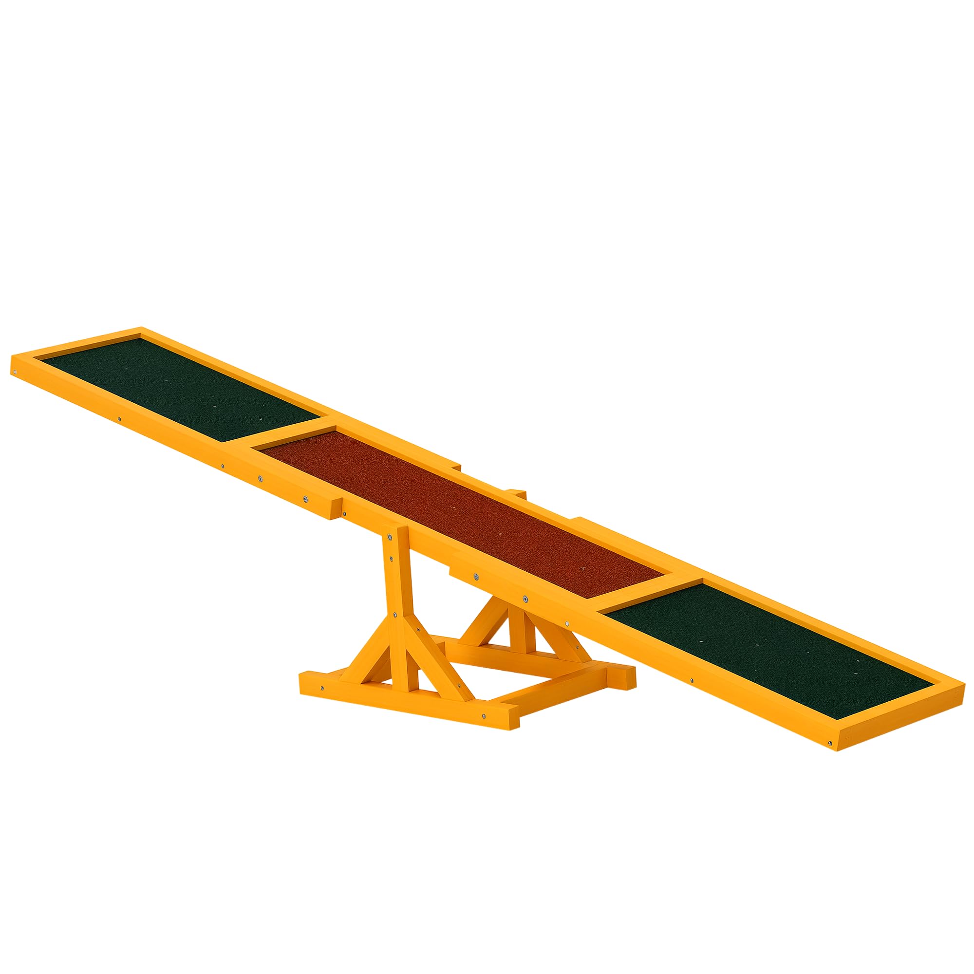 PawHut Wooden Dog Agility Seesaw for Exercise71 L x 12" W x 12" H Natural