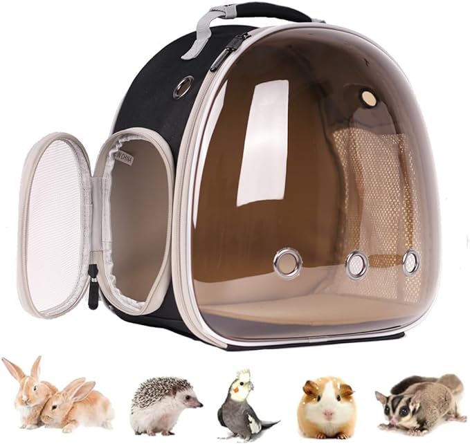 LAIRIES Guinea Pigs Bed Small Animal Bedding Donut-Shaped Burrowing Pet Bed Soft and Warm Hideaway with Spandex and Fleece Bottoms Cozy Carrier, Cage Accessories