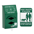 POCHAR Aluminum Outdoor Dog Bag Dispenser with Pick Up Sign for Pet Waste