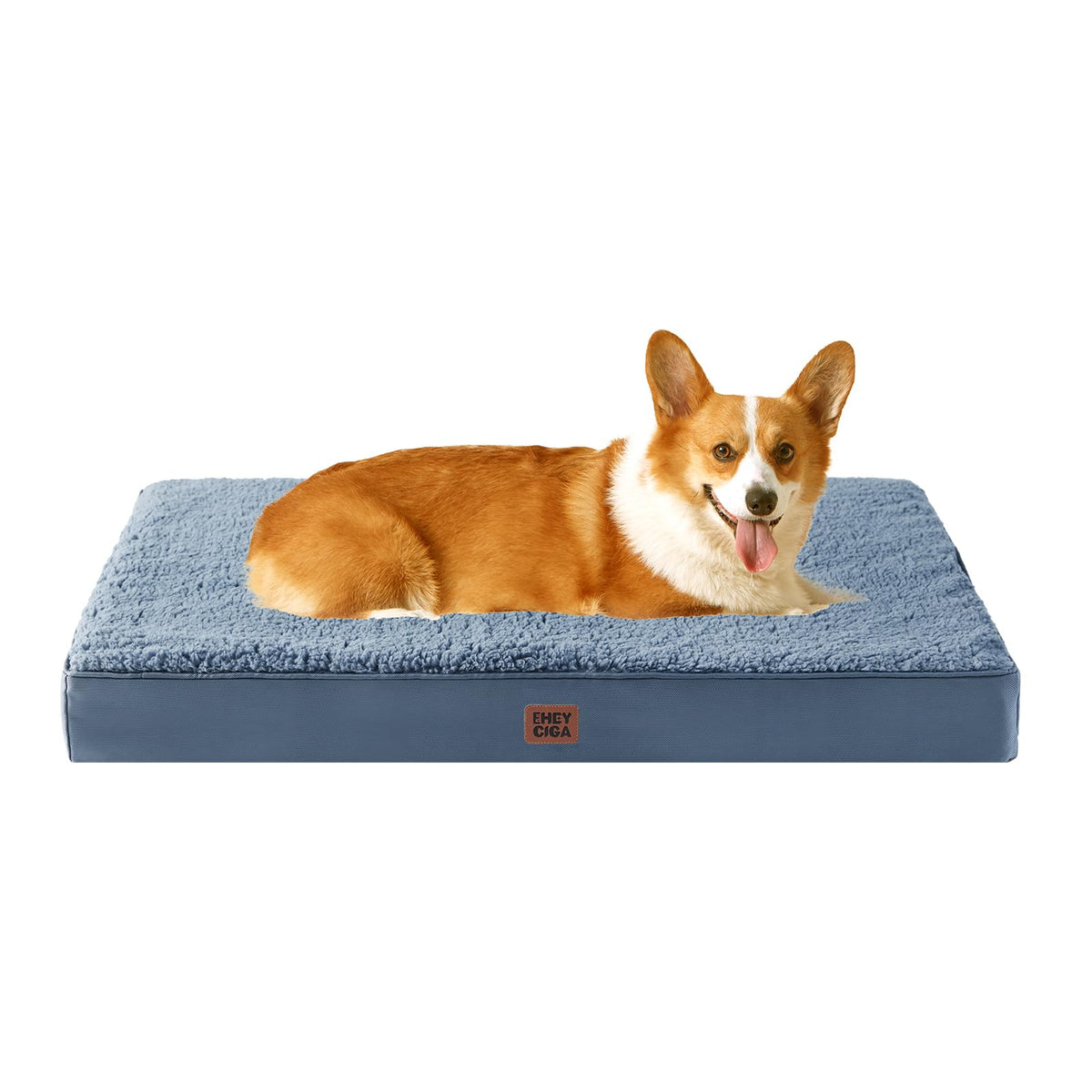 EHEYCIGA Orthopedic Dog Bed Large with Removable Washable Cover, 35IN Beige