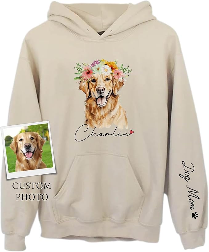 CHIARA CONTI11 Custom Dog Hoodie, Custom Pet Gifts, Custom Dog Shirt, Custom Dog Sweatshirt, Valentine's Day Gift