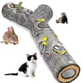 AMYESE Cat Tunnels for Indoor Cats - Interactive Tree Trunk Cat Activity Play Tunnels with Peek Holes, Collapsible Pet Tube Puzzle Hunt Chase Training Center Toys for Kitten, Ferret, Small Animals