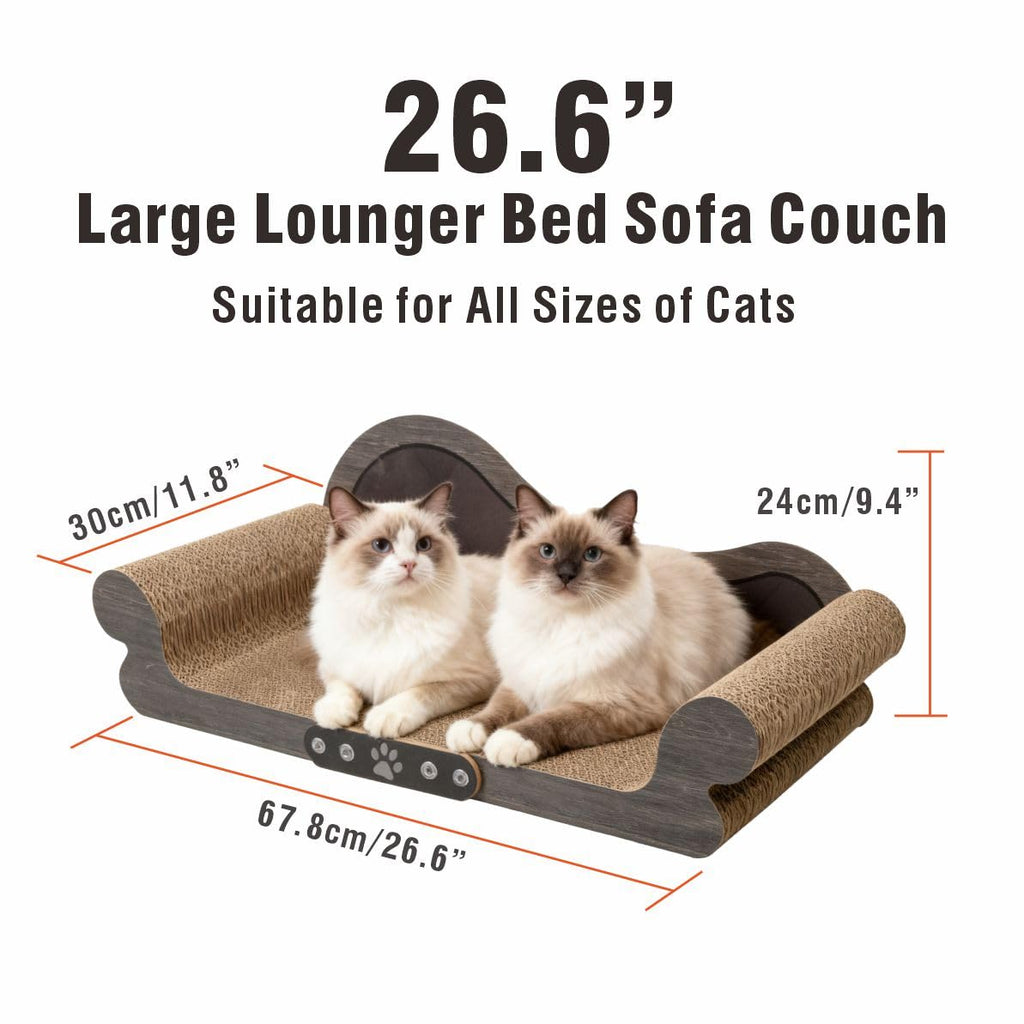 Extra Large Cat Scratcher Bed, Sofa Shaped Cardboard Couch