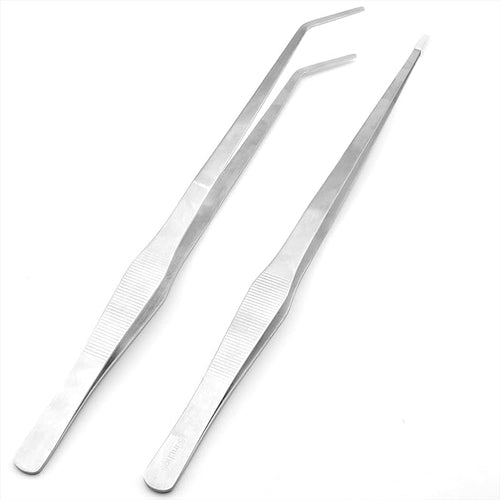 15'' Long Aquarium Tweezers, 304 Stainless Aquascaping Tongs