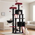 Gitelsnour Cat Tree, 71'' Tower for Large Cat with Scratching Post, GCT032BR